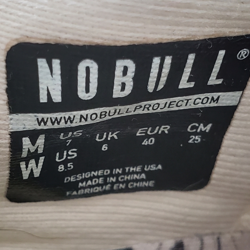 Nobull Spring Fling Trainer Shoes Womens 8.5 Mens 7 Ivory White Running Athletic - Picture 3 of 16